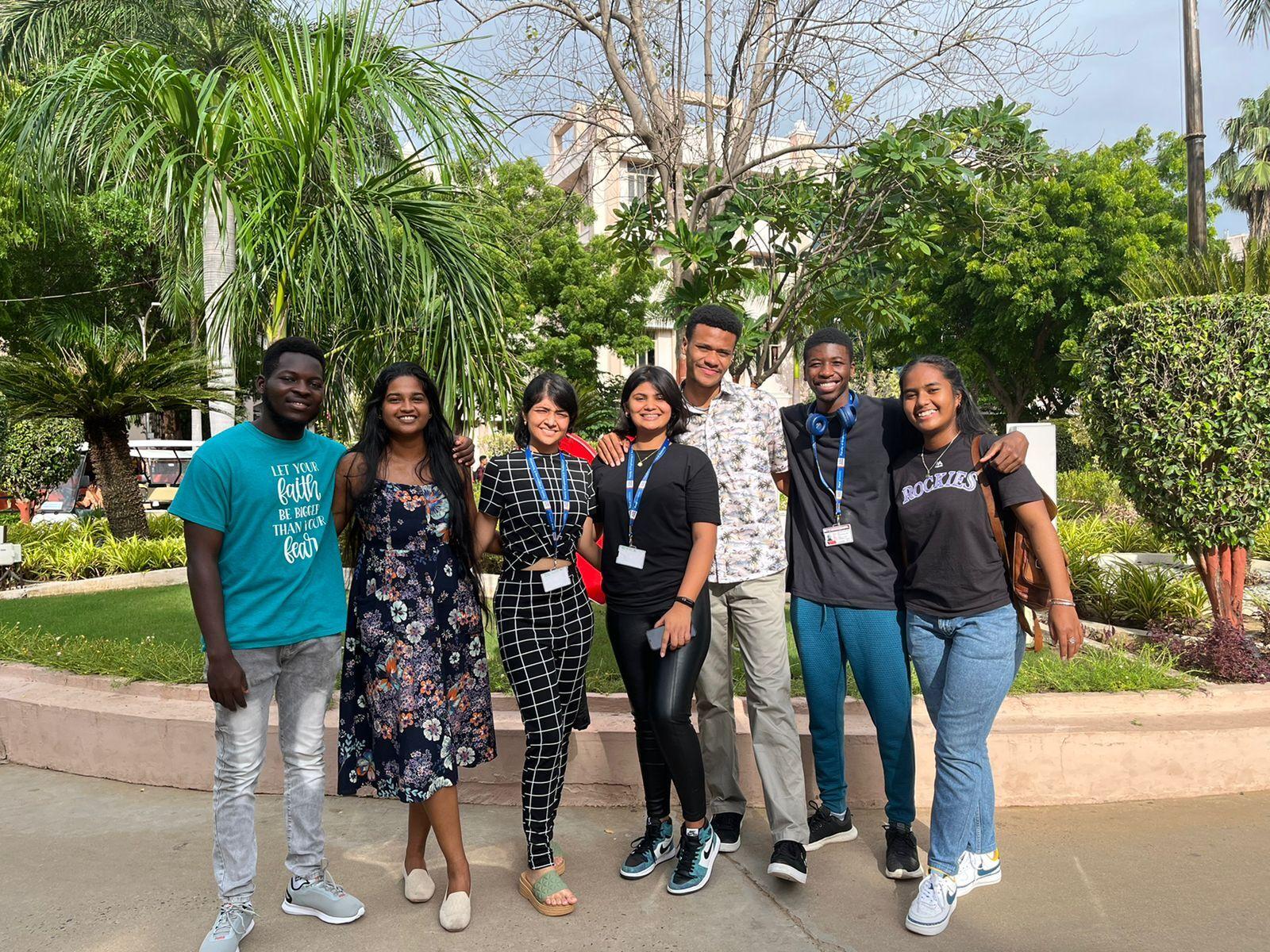 Students studying abroad